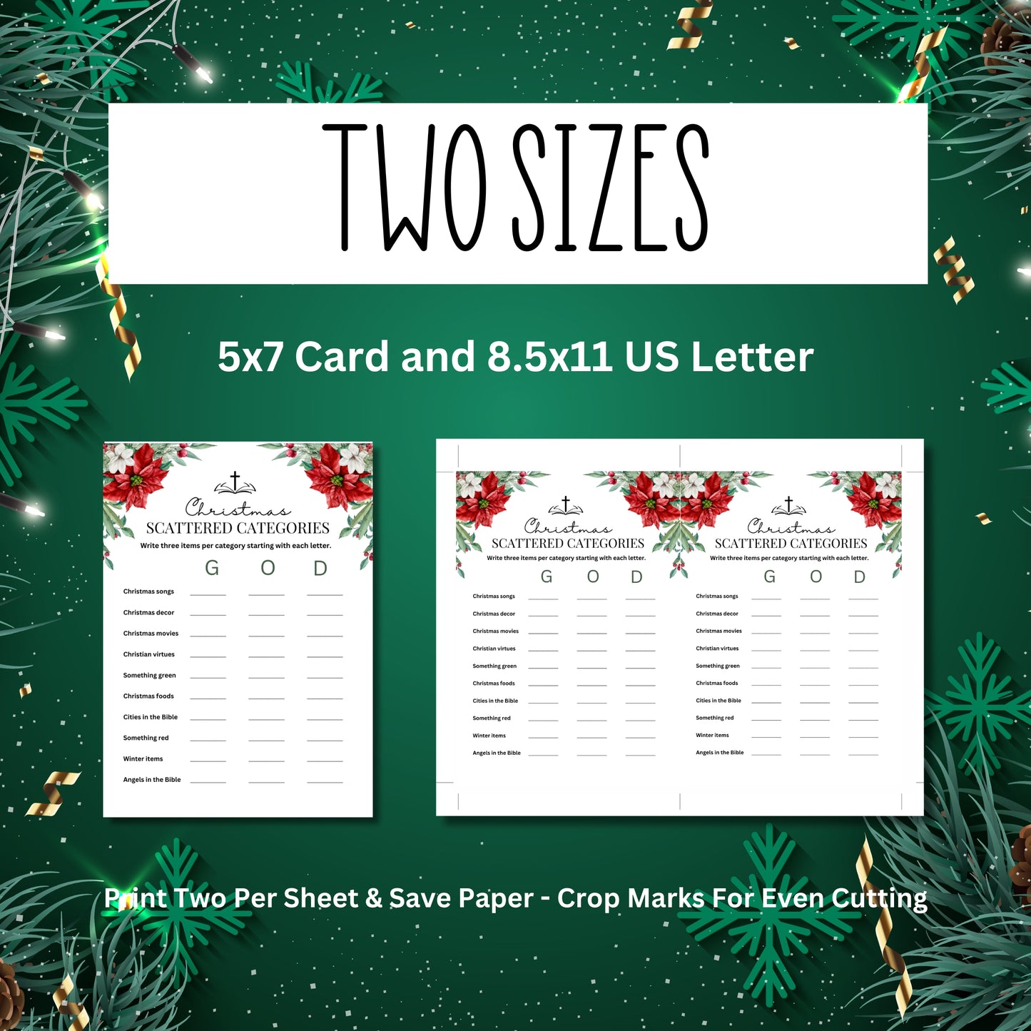 Women's Ministry Christmas Scattered Categories