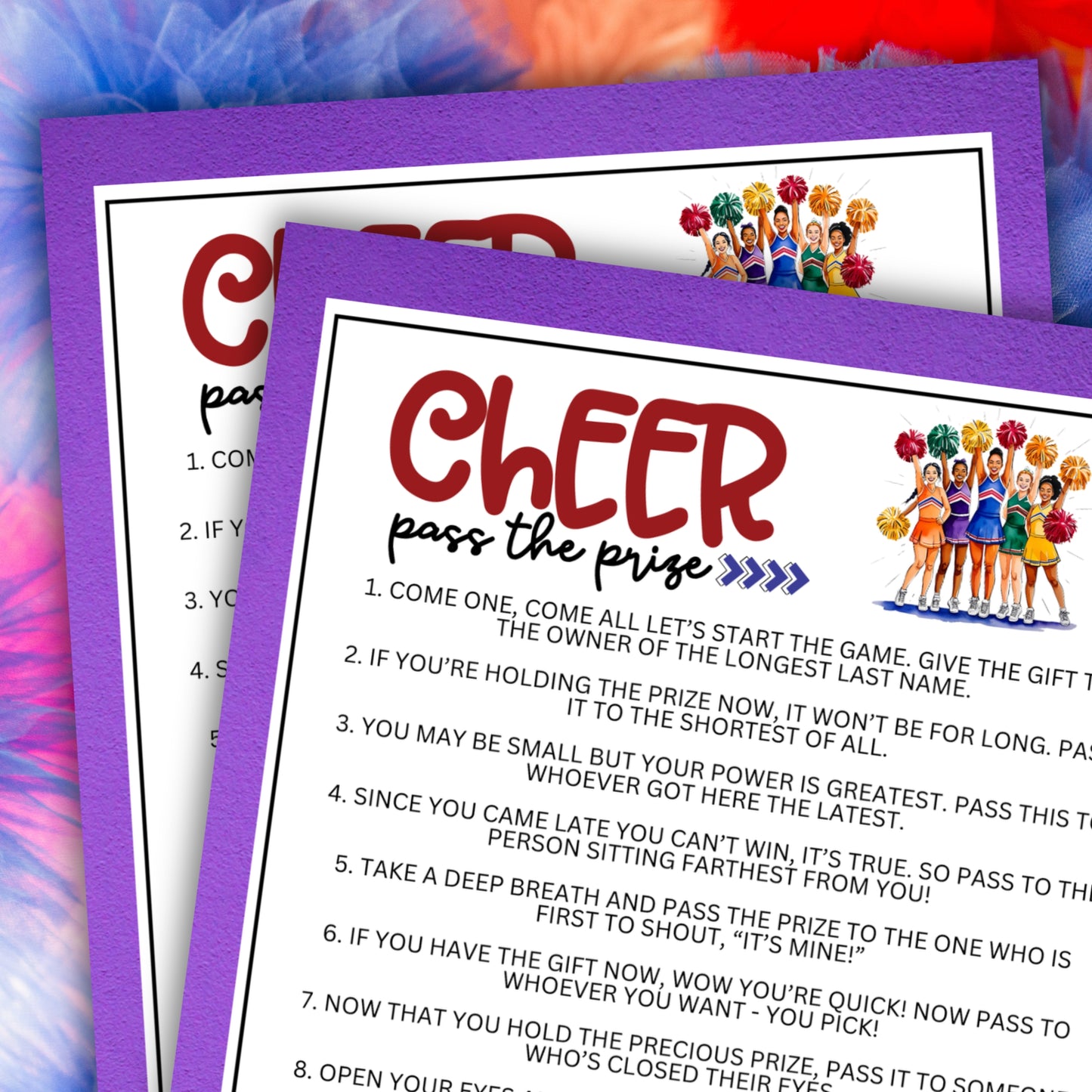 Cheerleading Pass the Prize