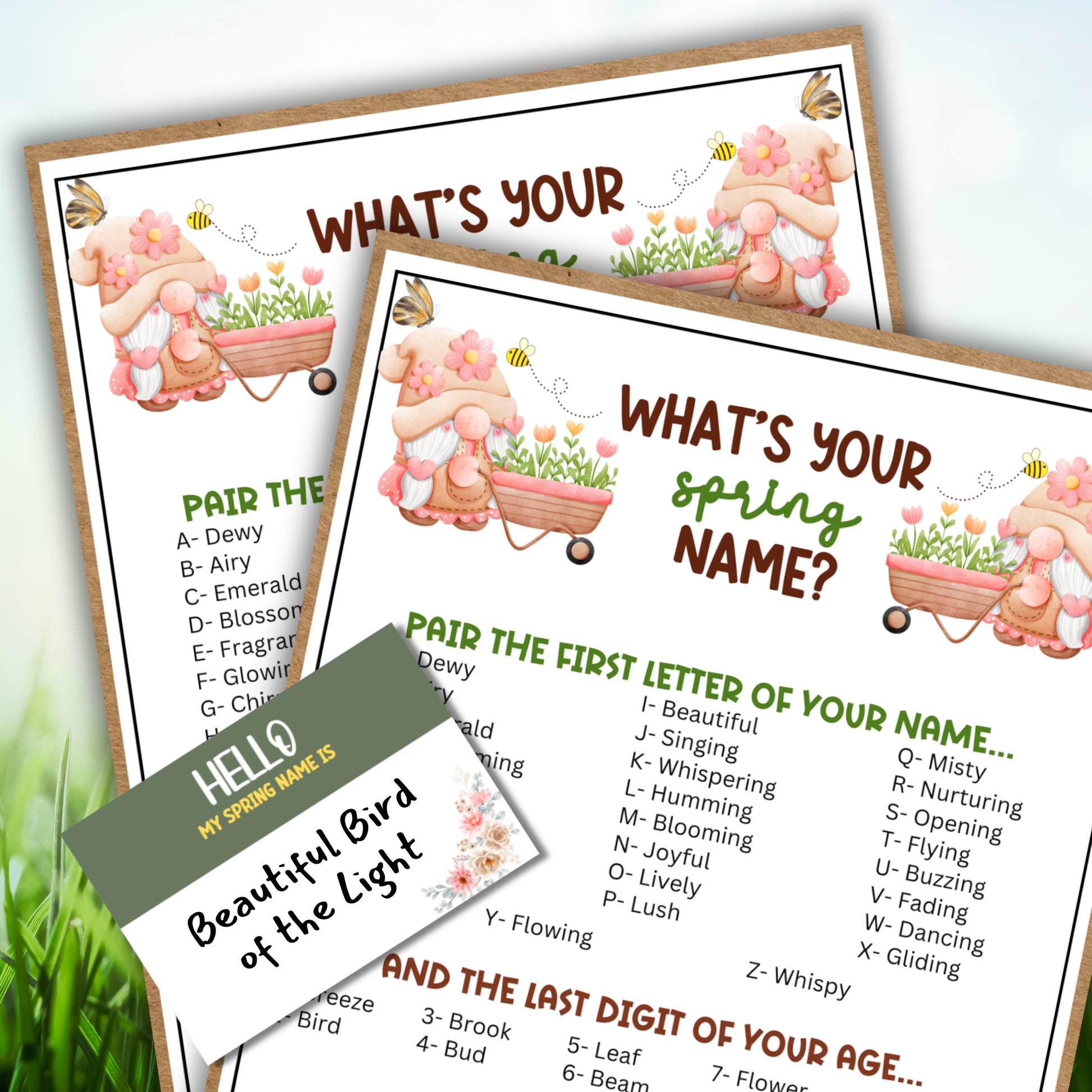 What's Your Spring Name? β Party Prints Press