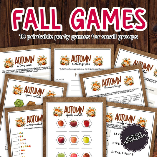 Fall Party Games MEGA Bundle