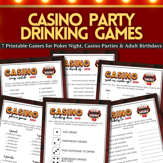 Casino Party Drinking Games For Adults (7 Games)