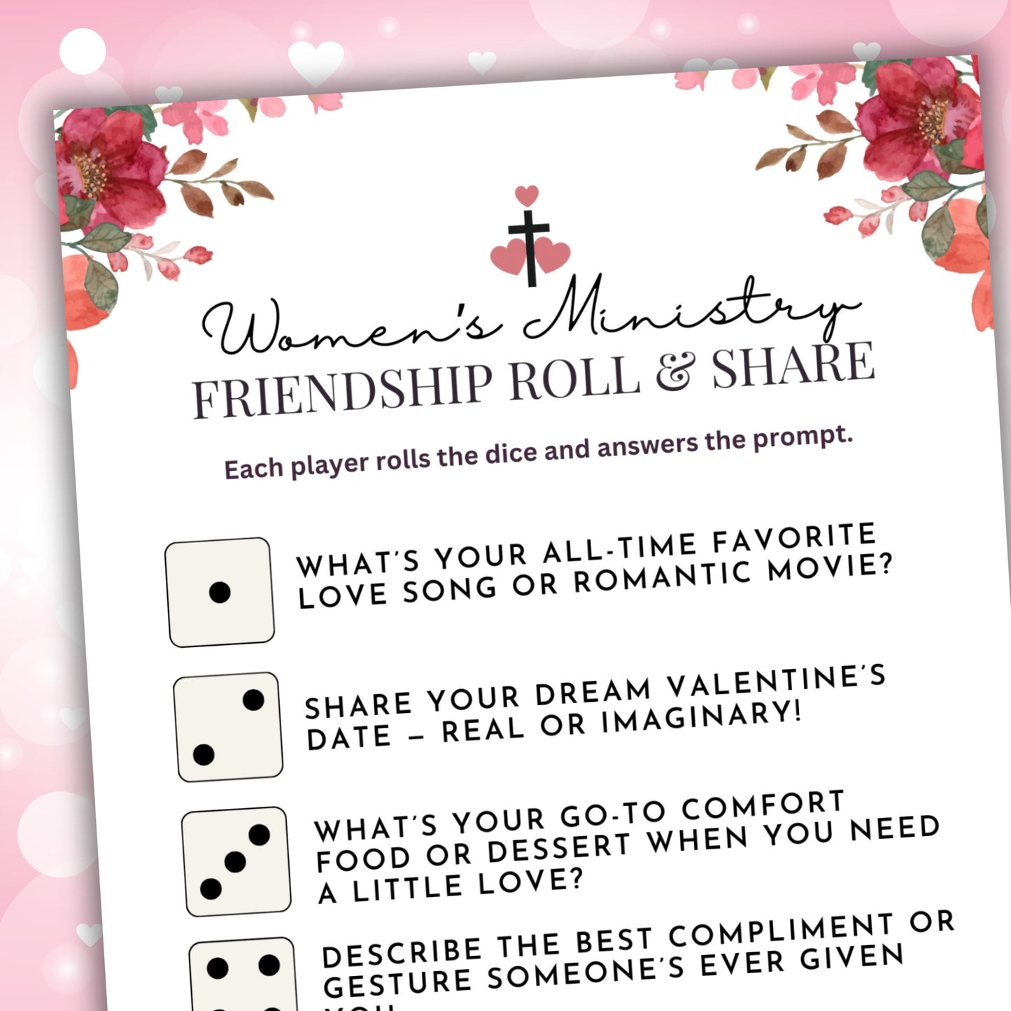 Women's Ministry Roll & Share Valentine's Edition (2 Games)
