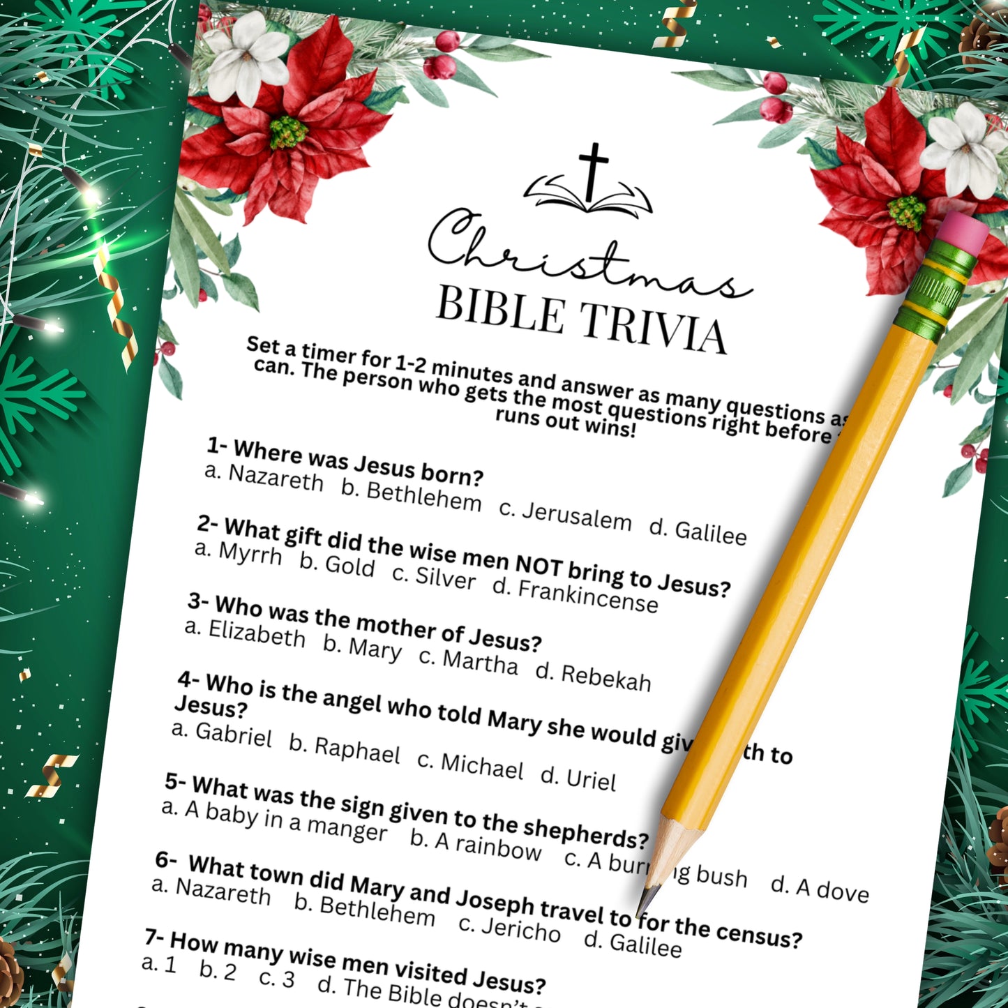 Women's Ministry Christmas Bible Trivia with Answers