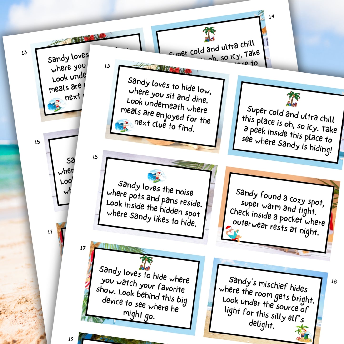 Christmas in July Scavenger Hunt - Printable Game For Kids
