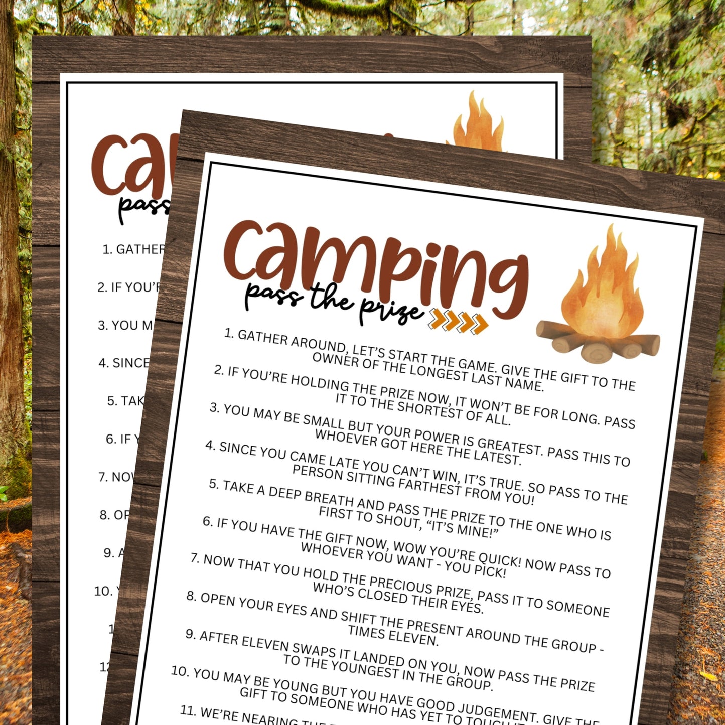 Camping Pass The Prize
