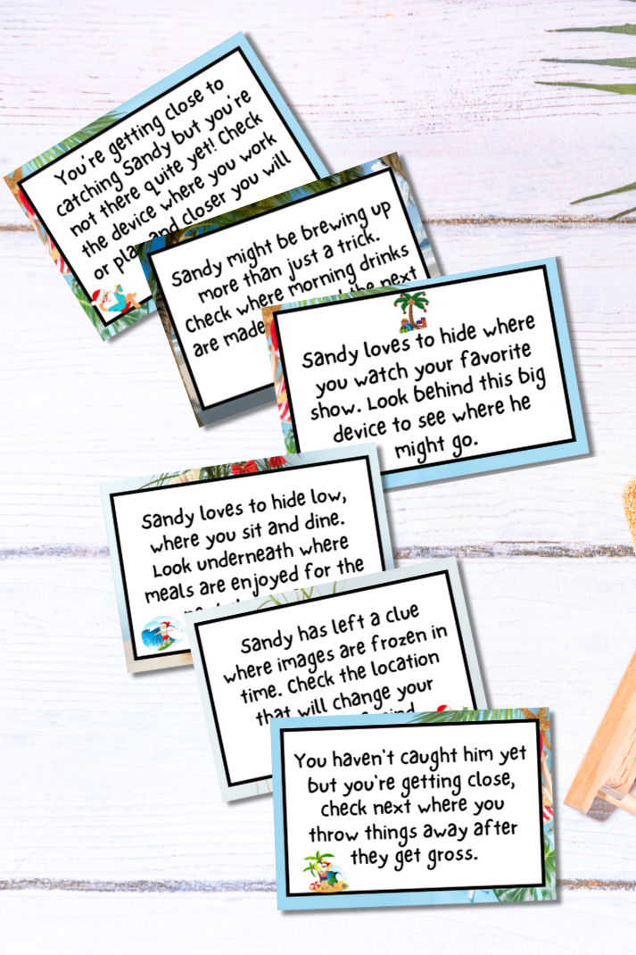 Christmas in July Scavenger Hunt - Printable Game For Kids