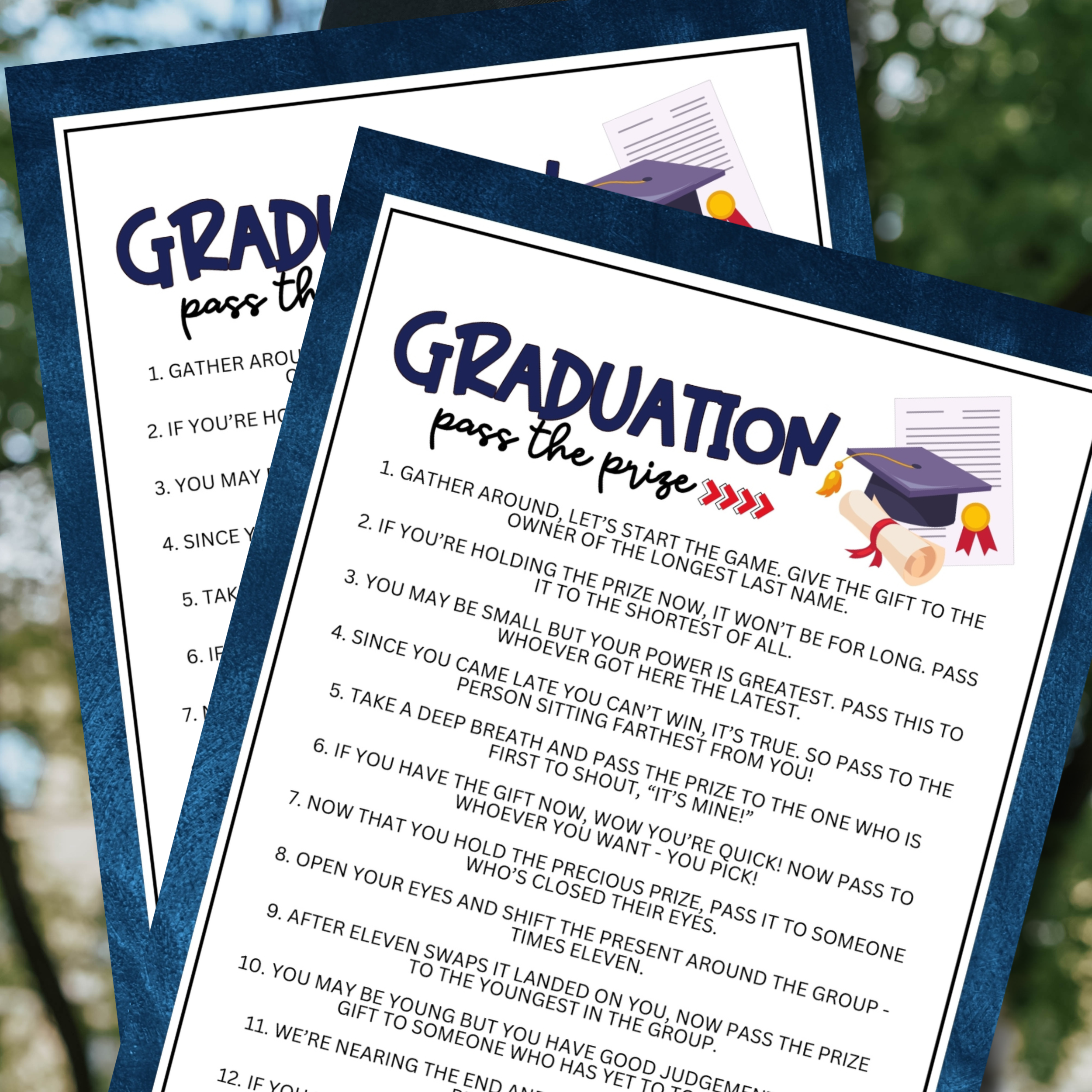 Graduation Pass The Prize – Party Prints Press