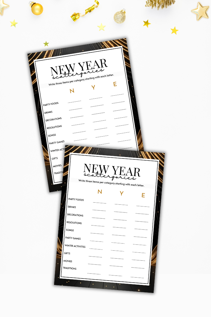 New Year's Scattergories
